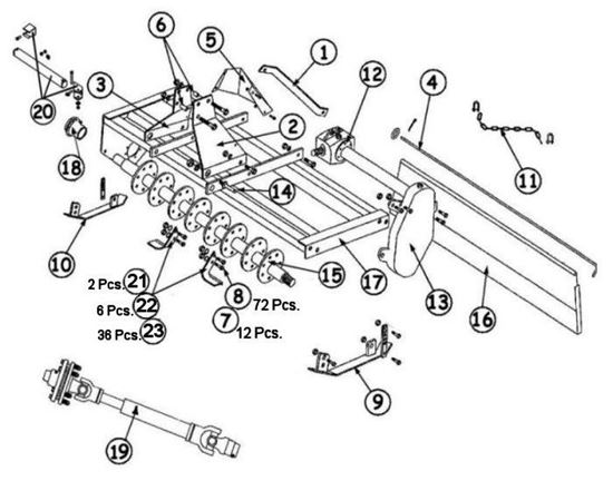 Picture of TG-48  Parts Diagram