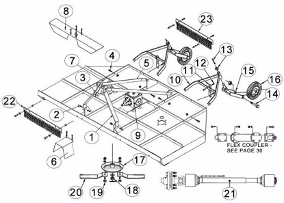 Picture of 10 ft. Rotary Kutter Parts Diagram
