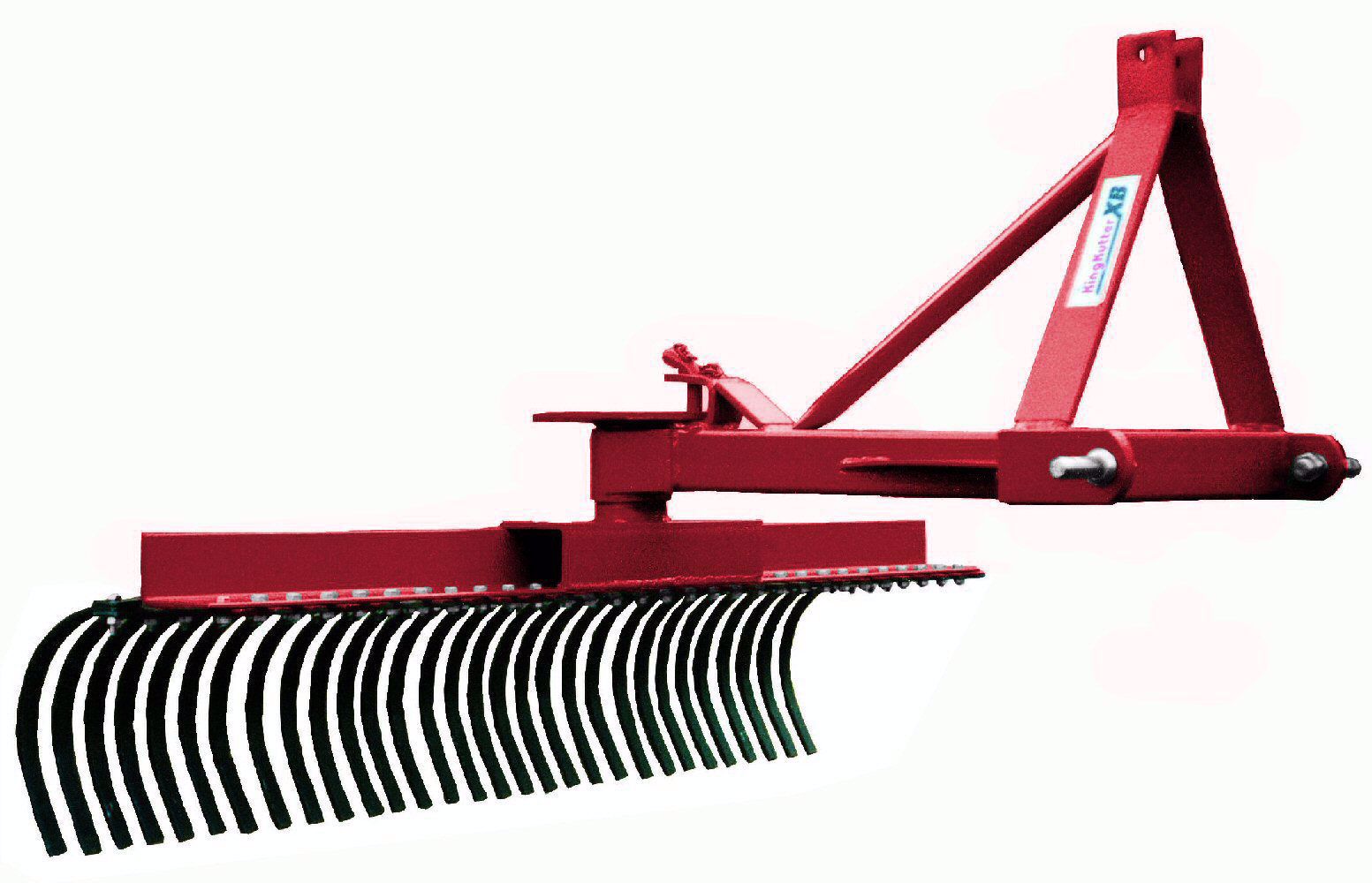 King Kutter. 5 FOOT YARD RAKE SQUARE TUBING XB