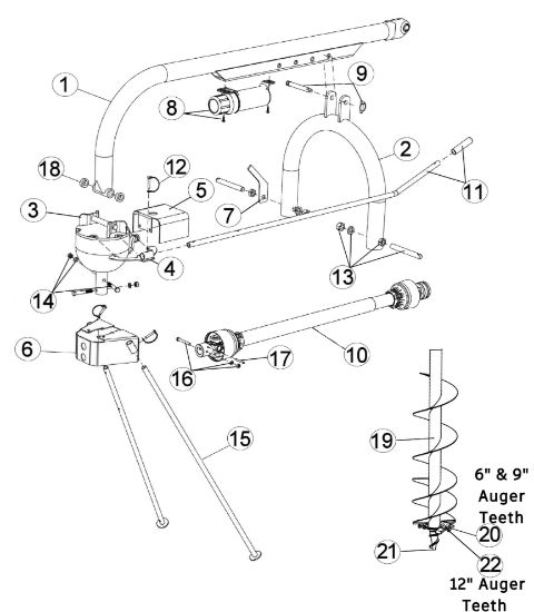 Picture of Economy PHD-YK Parts Diagram