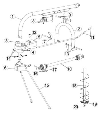 Picture of Economy PHD-YK Parts Diagram